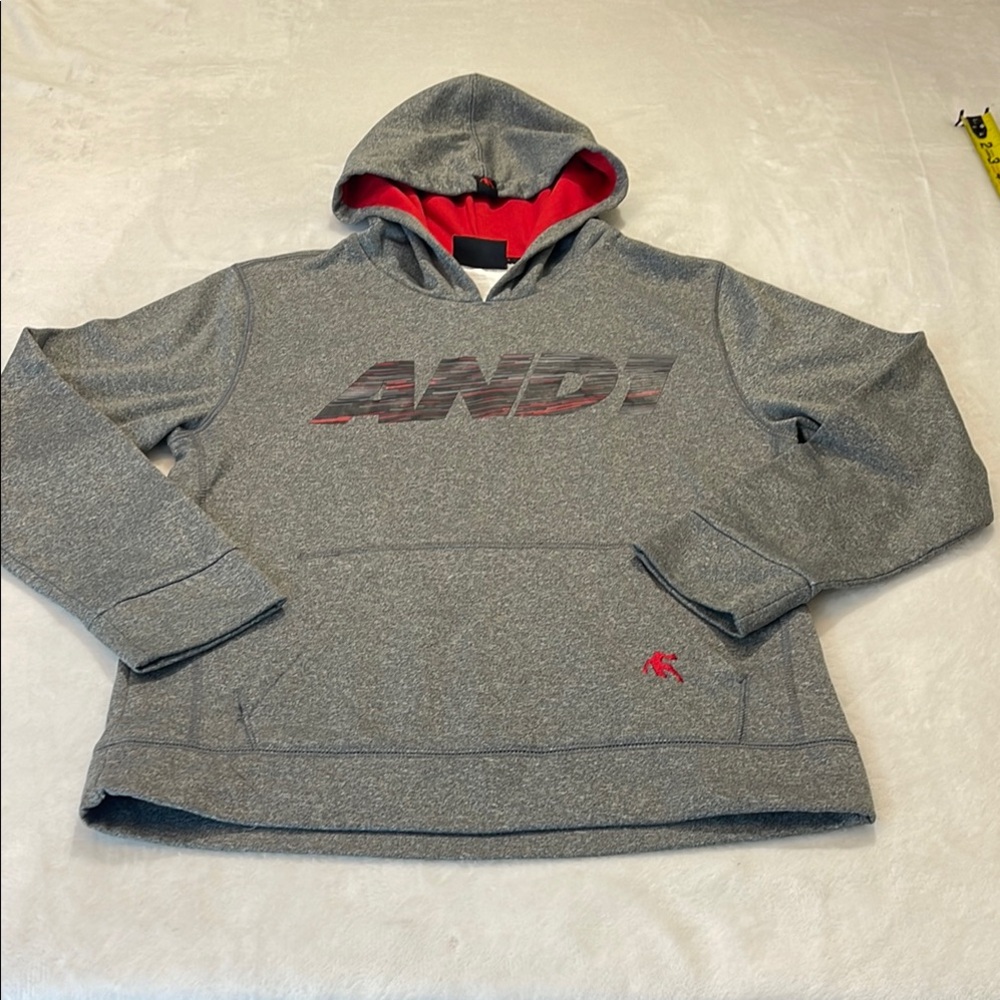 AND1  BOYS YOUTH SIZE XL 14-16 Gray Hoodie for boys